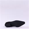 Miss Elastic Austin Western Ankle Boot - Black Stretch
